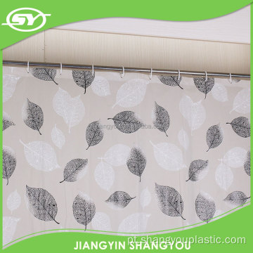Liner de cortina de chuveiro personalizado de Peva com ganchos